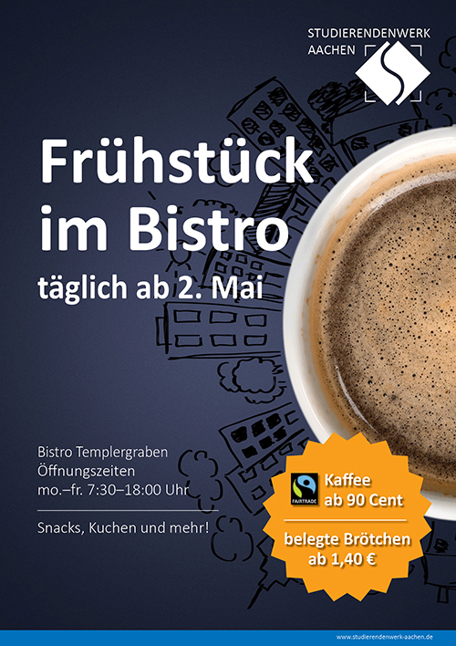 Frühstücken am Templergraben Studierendenwerk Aachen